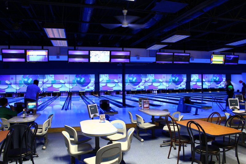 Strikes & Spares Entertainment Center