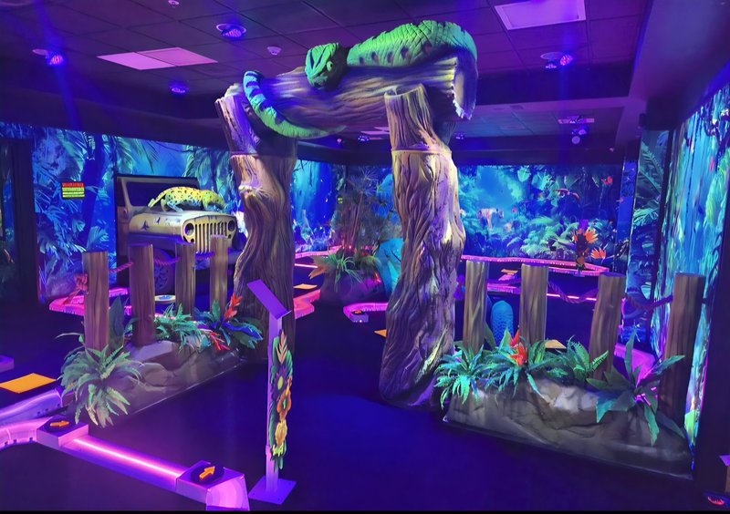 Rainforest Black Light Golf & Arcade